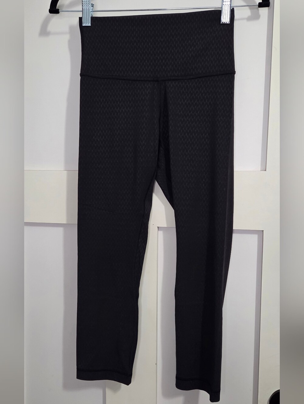 lululemon athletica - Black High-Rise Leggings With Subtle Gray Pattern